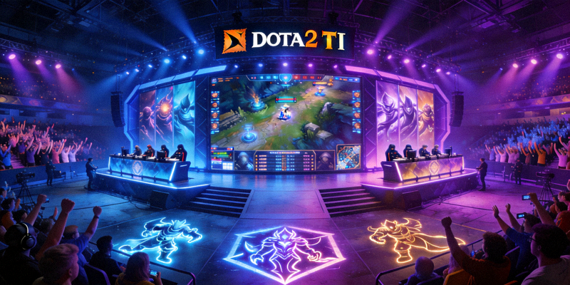 DOTA2国际邀请赛TI现场舞台