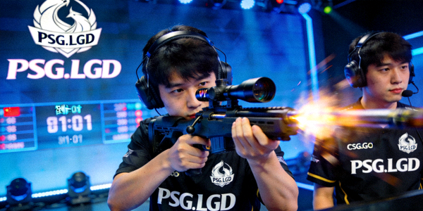 PSG.LGD战队CS:GO分部比赛瞬间