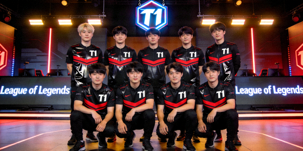 T1战队英雄联盟分部团队合影